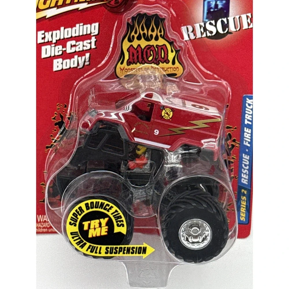 Johnny Lightning Exploding Die MOD Rescue Cast Vehicle Metal Full Toys Set